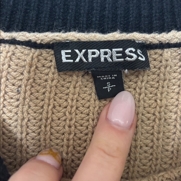 Express Colorblock Sweater - Picture 2 of 5